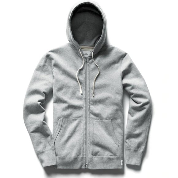 REIGNING CHAMP MIDWEIGHT TERRY FULL ZIP HOODIE	- HEATHER GRAY M - Picture 8 of 9